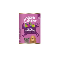 Lata de comida húmeda Grain Free - Carne de caza y pato para perros adultos Edgard&Cooper