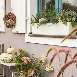 Maceta Autorriego Lechuza Balconera blanco