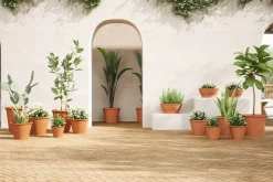 Maceta de barro Artevasi beige Saramago bol