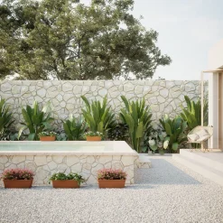 Maceta de barro Artevasi terracota Siza jardinera