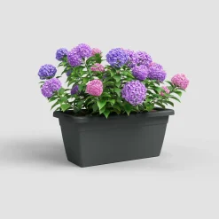 Maceta de plástico Artevasi antracita Venezia jardinera