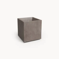 Maceta de plástico Artevasi taupe Sydney con reserva