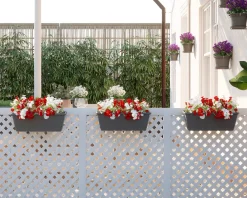 Maceta de plástico Artevasi terracota Venezia jardinera con soporte y reserva