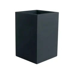 Maceta de Resina Fang Antracita Cubo Alto - Vondom