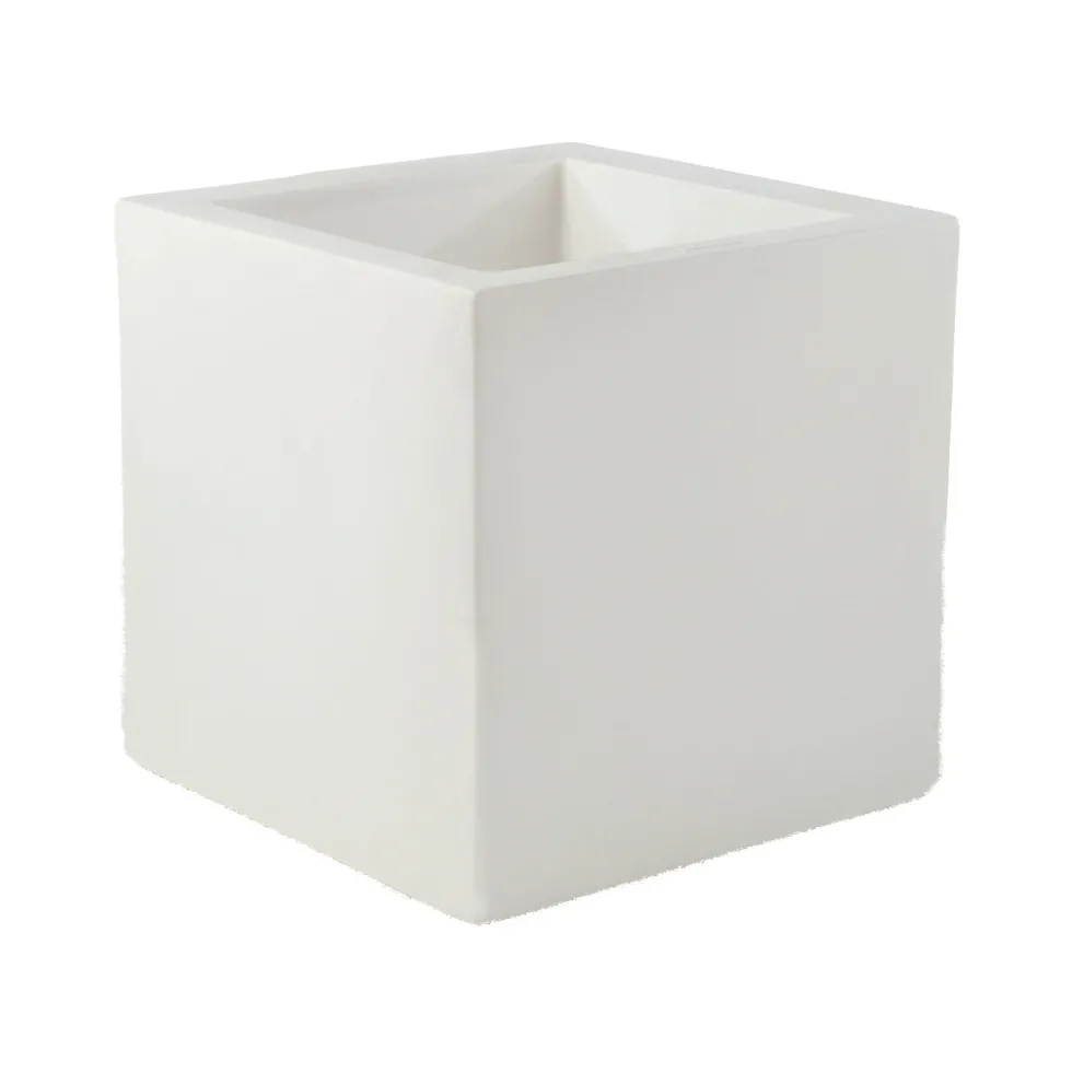 Maceta de Resina Fang Blanco Cubo -Vondom