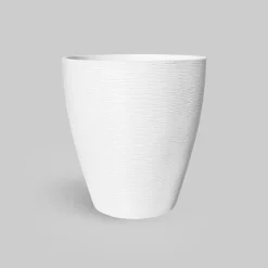 Maceta Framusa de gres Melva blanca (Campana)