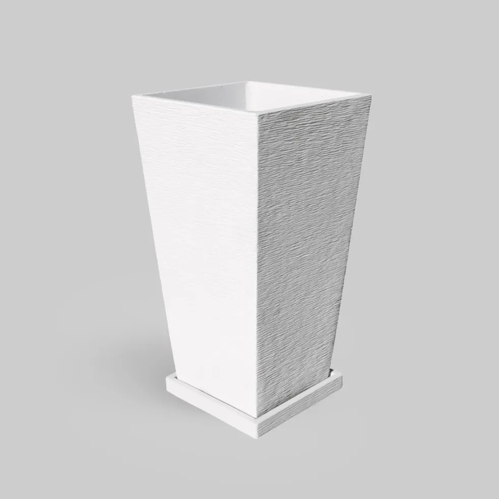 Maceta Framusa de gres Vasari blanca (Vaso)