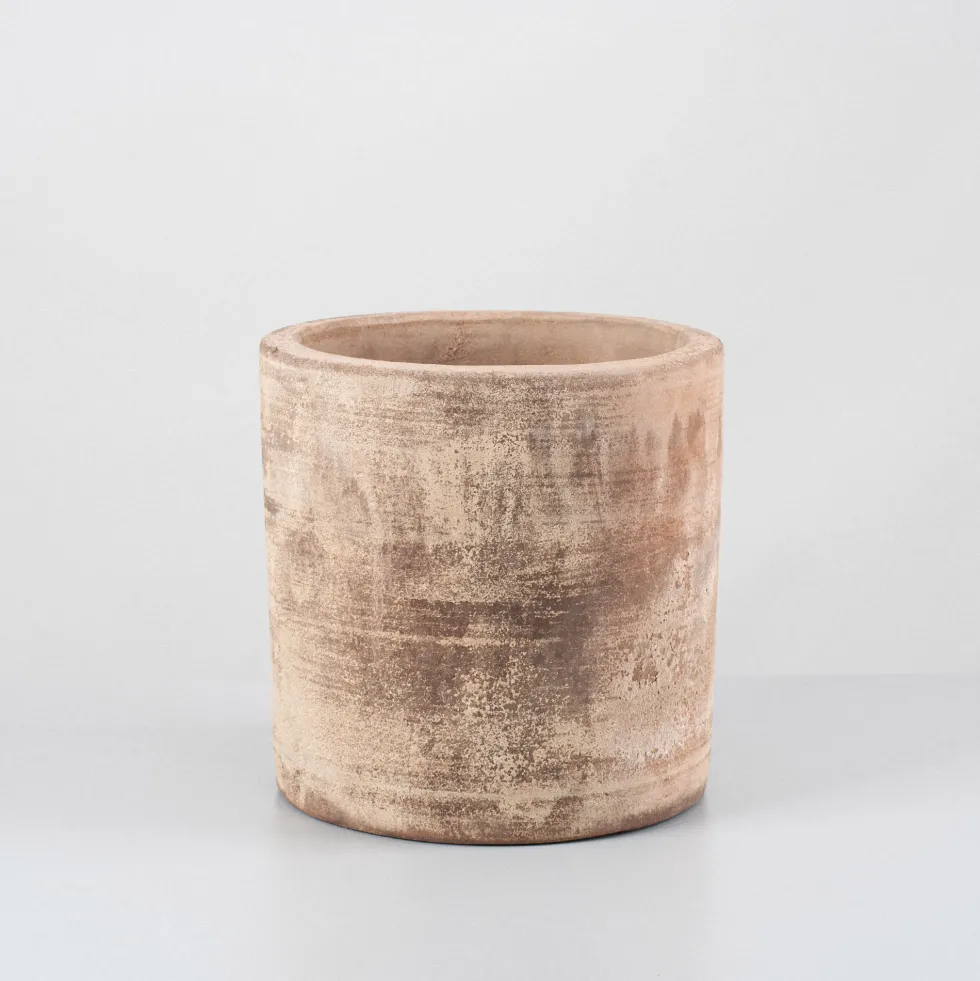 Maceta Fronda Antique Cilindro Sifo