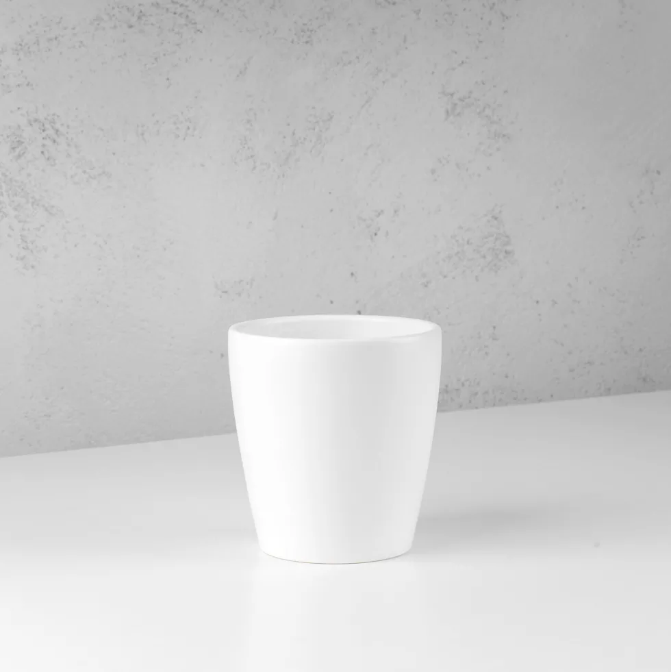 Maceta para Orquídeas Thalia blanca