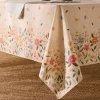 Mantel antimanchas resinado con estampado floral Abu