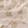 Mantel de algodón efecto lino con estampado de flores Florgur