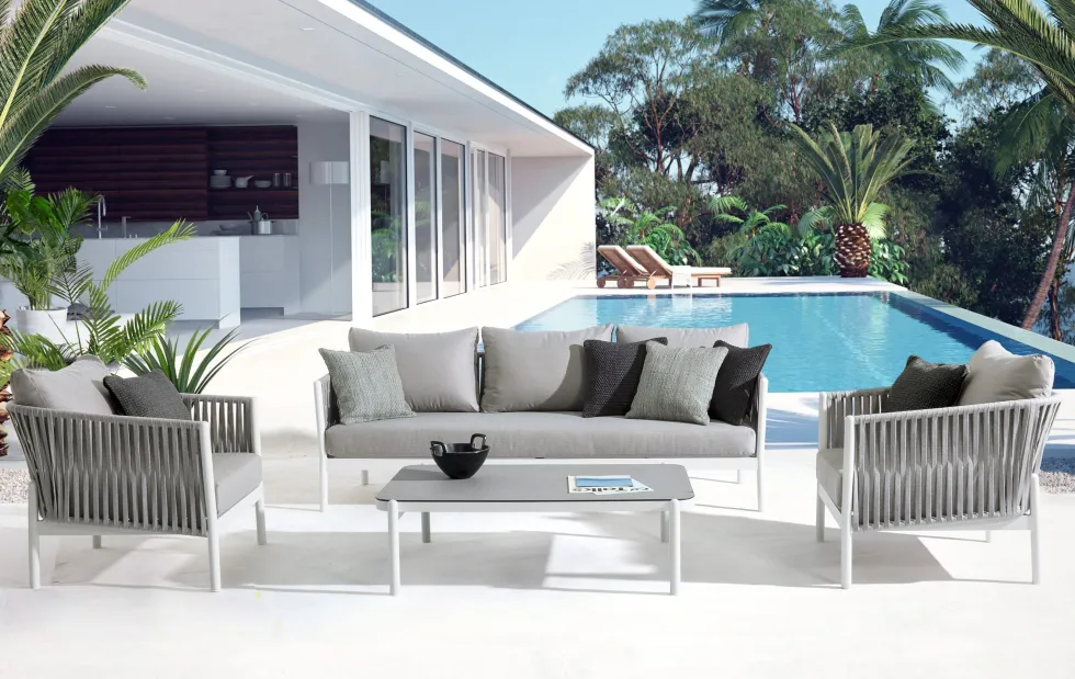 Mesa de centro para jardín Bizzotto FLORENCIA blanco