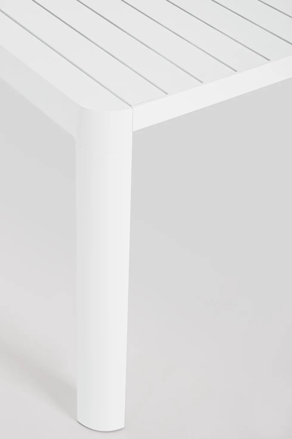 Mesa de comedor exterior Bizzotto KIPLIN cuadrada/rectangular blanca extensible