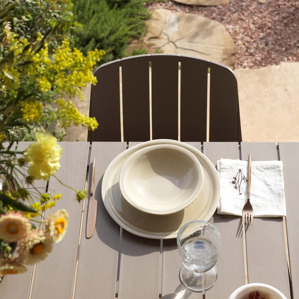Mesa de comedor exterior Nardi TEVERE tórtora extensible