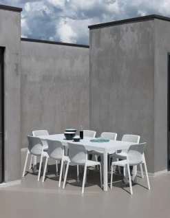 Mesa de comedor exterior Nardi RIO tórtora extensible