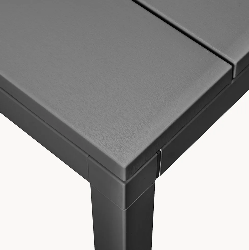 Mesa de comedor exterior Nardi RIO antracita extensible