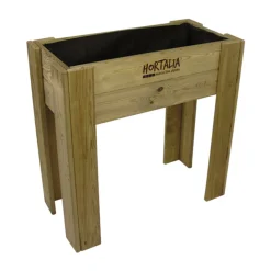 Mesa de huerto elevada de madera