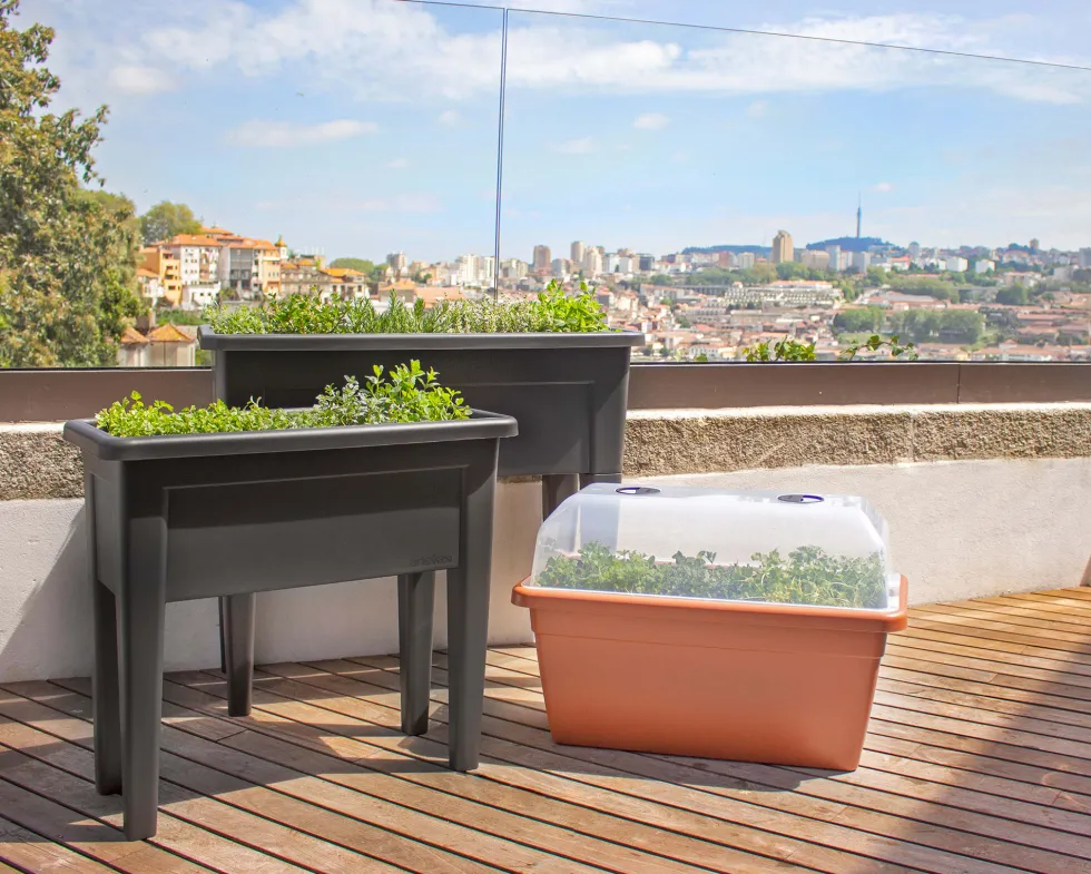 Mesa de huerto venezia negro