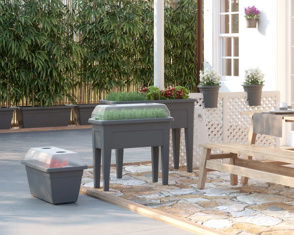 Mesa de huerto venezia negro