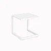 Mesa de jardín auxiliar Bizzotto HILDE blanca