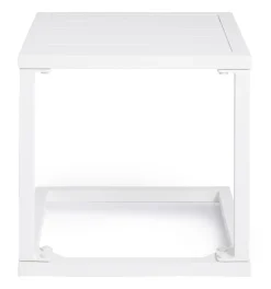 Mesa de jardín auxiliar Bizzotto HILDE blanca