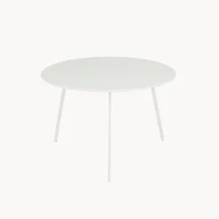 Mesa de jardín auxiliar Mica SEATLE blanca 58x38m