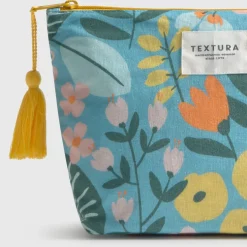 Neceser de algodón con estampado floral Lula