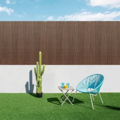 Ocultación de Mimbre sintético ecológico VIMET LOP color Madera