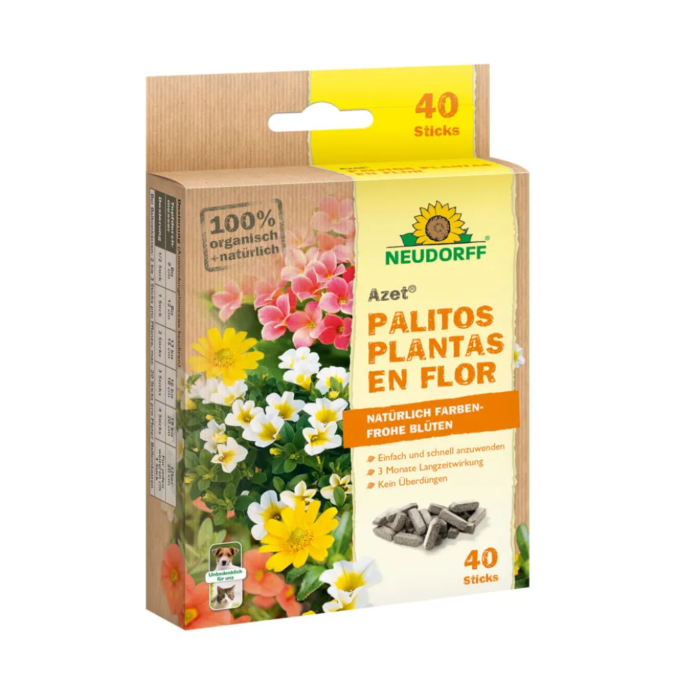 Palitos fertilizantes flor