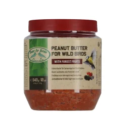 Peanut butter con frutos del bosque para pájaros silvestres