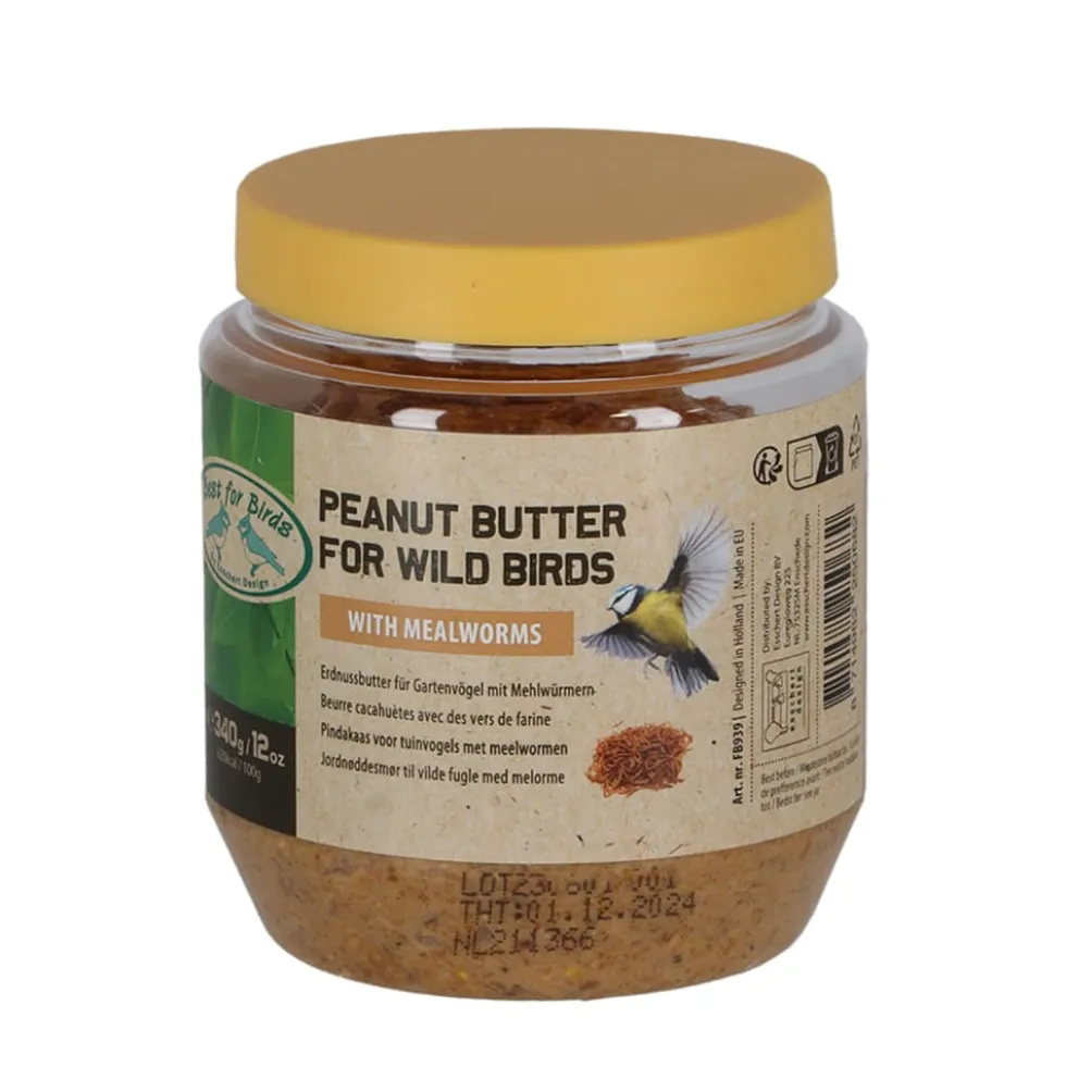 Peanut butter con larvas de insectos para pájaros silvestres