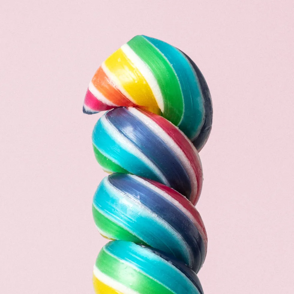 Piruleta espiral colores