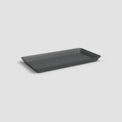Plato de plástico Artevasi antracita Capri rectangular