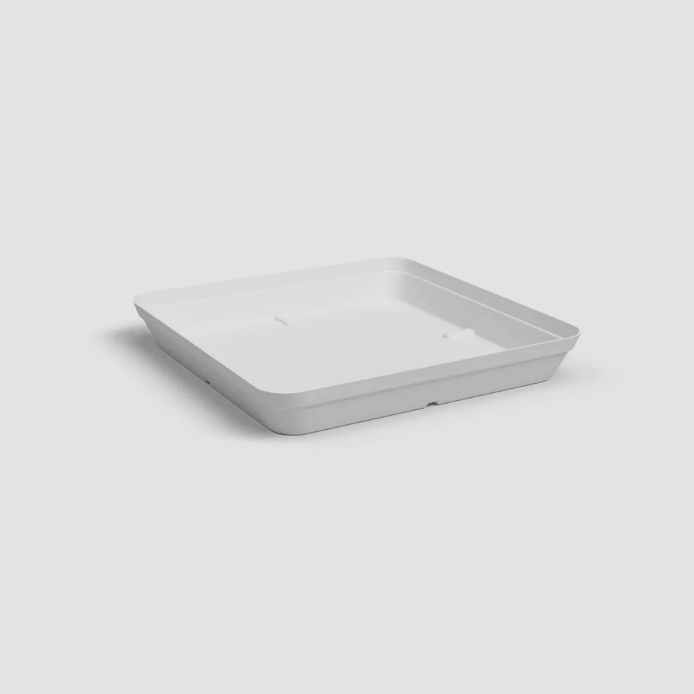 Plato de plástico Artevasi blanco Capri cuadrado