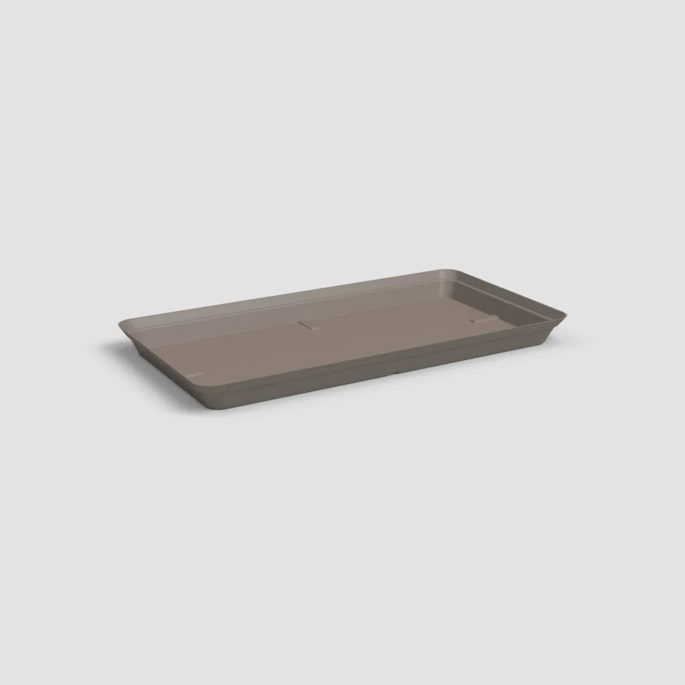 Plato de plástico Artevasi taupe Capri rectangular