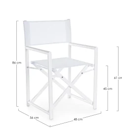 Silla de director Bizzotto TAYLOR banca/gris
