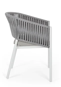 Silla de jardín Bizzotto FLORENCIA blanco con brazos