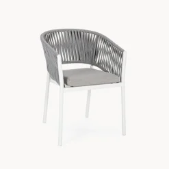 Silla de jardín Bizzotto FLORENCIA blanco con brazos