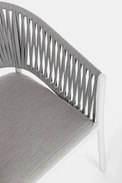 Silla de jardín Bizzotto FLORENCIA blanco con brazos