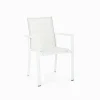 Silla de jardín Bizzotto KONNOR blanco con brazos