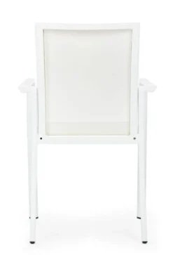Silla de jardín Bizzotto KONNOR blanco con brazos