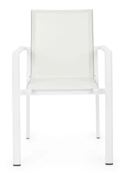 Silla de jardín Bizzotto KONNOR blanco con brazos