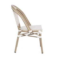 Silla de jardín Bizzotto SILVEIRA beige/blanco
