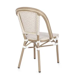 Silla de jardín Bizzotto SILVEIRA beige/blanco