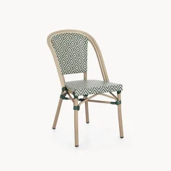 Silla de jardín Bizzotto SILVEIRA verde/blanco