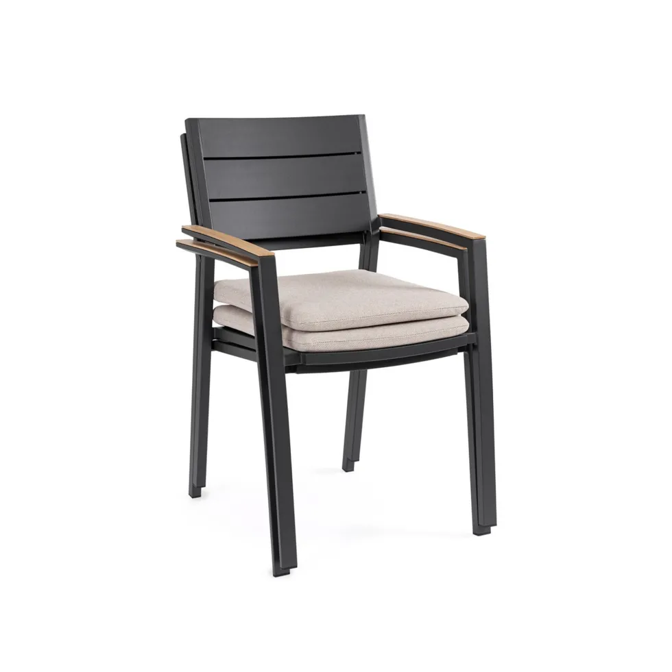 Silla de jardín Bizzotto ZELMAR antracita