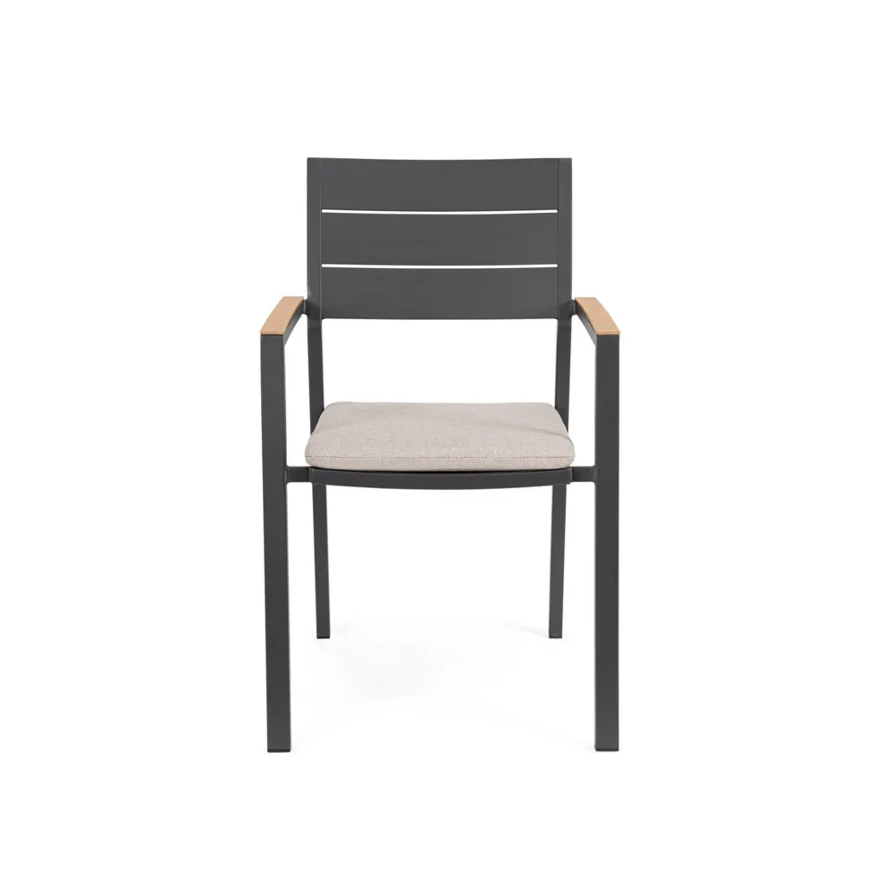 Silla de jardín Bizzotto ZELMAR antracita