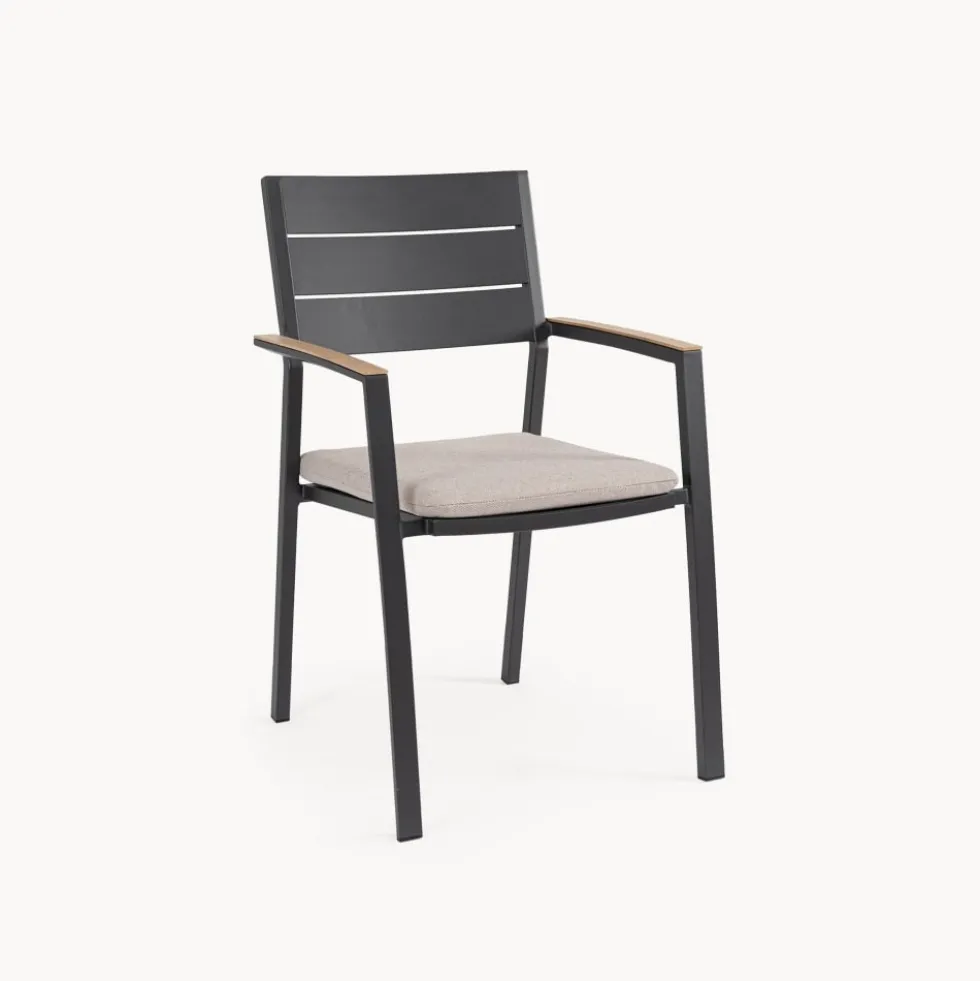 Silla de jardín Bizzotto ZELMAR antracita