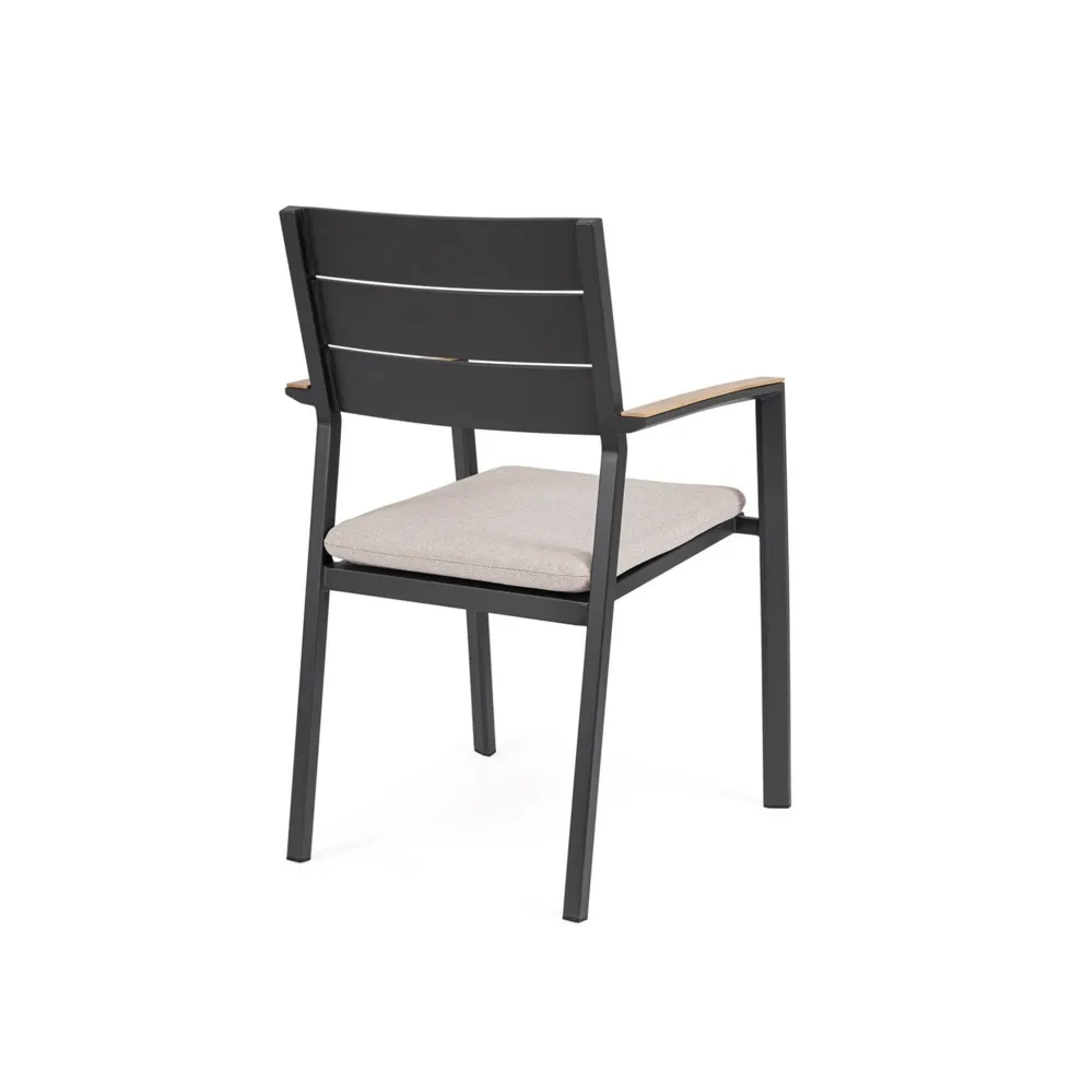 Silla de jardín Bizzotto ZELMAR antracita