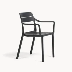 Silla de jardín Nardi CASSIA antracita con brazos